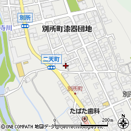 石川県加賀市別所町イ周辺の地図