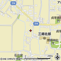 長野県安曇野市三郷明盛3373-1周辺の地図