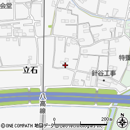 群馬県藤岡市立石203周辺の地図