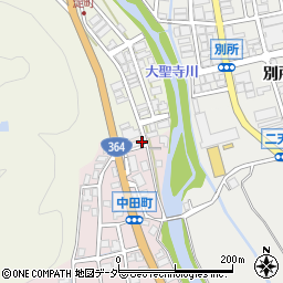 石川県加賀市山中温泉中田町ト13-5周辺の地図