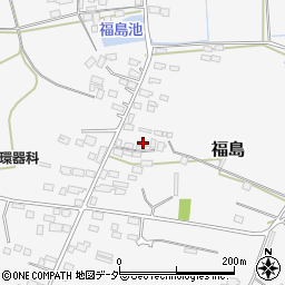 茨城県笠間市福島599周辺の地図