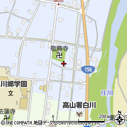 白川村商工会周辺の地図
