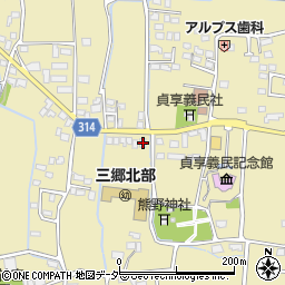 長野県安曇野市三郷明盛3362-2周辺の地図