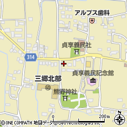 長野県安曇野市三郷明盛3328-4周辺の地図