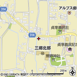 長野県安曇野市三郷明盛3362-6周辺の地図