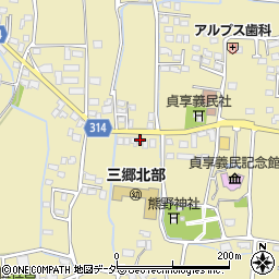 長野県安曇野市三郷明盛3362-10周辺の地図