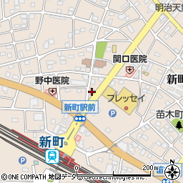 しののめ信用金庫新町支店周辺の地図