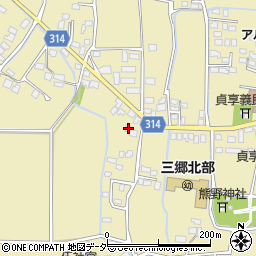 長野県安曇野市三郷明盛3377周辺の地図