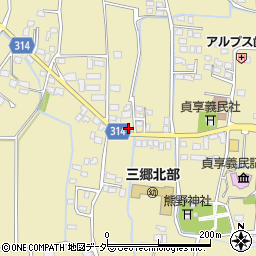 長野県安曇野市三郷明盛3409周辺の地図