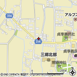 長野県安曇野市三郷明盛3411-1周辺の地図