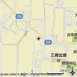 長野県安曇野市三郷明盛3375-1周辺の地図