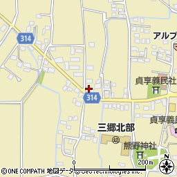 長野県安曇野市三郷明盛3411-3周辺の地図