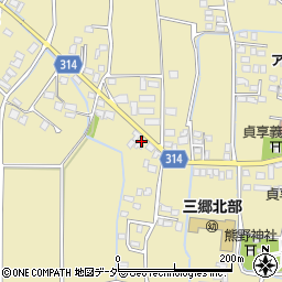 長野県安曇野市三郷明盛3375周辺の地図