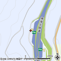 東海北陸自動車道　飛騨白川ＰＡ下り周辺の地図