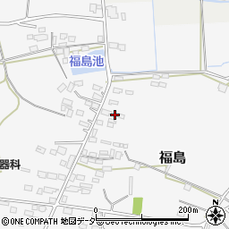 茨城県笠間市福島608周辺の地図