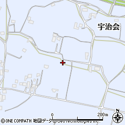 茨城県石岡市宇治会周辺の地図