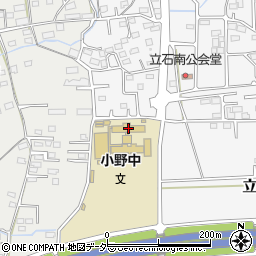 藤岡市立小野中学校周辺の地図