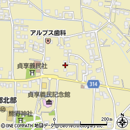 長野県安曇野市三郷明盛3091-2周辺の地図