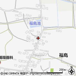 茨城県笠間市福島419周辺の地図