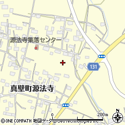 茨城県桜川市真壁町源法寺周辺の地図