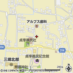 長野県安曇野市三郷明盛3092周辺の地図