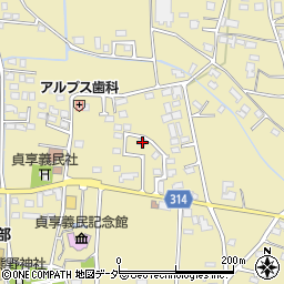 長野県安曇野市三郷明盛3080-8周辺の地図