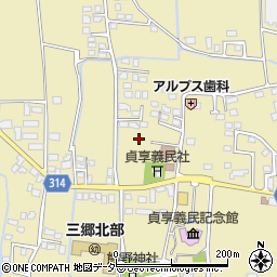 長野県安曇野市三郷明盛3335周辺の地図