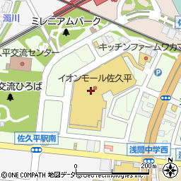 ダイソーイオンモール佐久平店周辺の地図