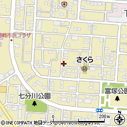 群馬県伊勢崎市富塚町周辺の地図
