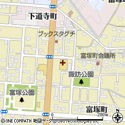 クスリのアオキ　伊勢崎富塚店周辺の地図