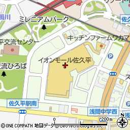 ザ・クロックハウス佐久平店周辺の地図