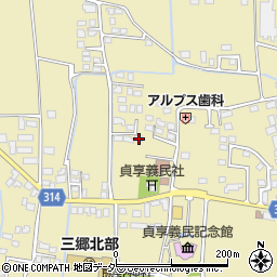 長野県安曇野市三郷明盛3337-5周辺の地図