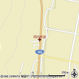 岡田新道周辺の地図