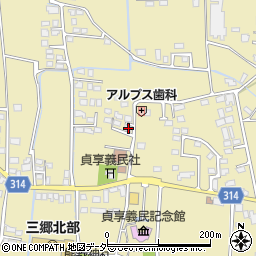 長野県安曇野市三郷明盛3340-8周辺の地図