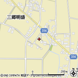 長野県安曇野市三郷明盛4006周辺の地図
