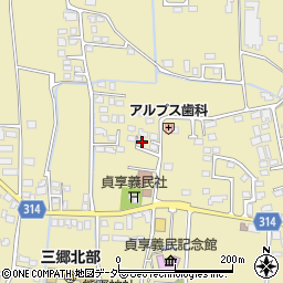 長野県安曇野市三郷明盛3340-9周辺の地図