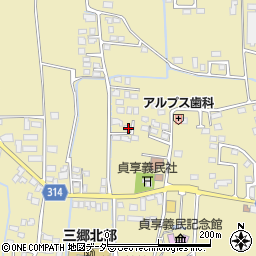 長野県安曇野市三郷明盛3337周辺の地図