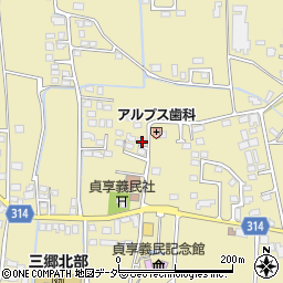 長野県安曇野市三郷明盛3340-11周辺の地図