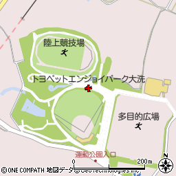 大洗町役場　総合運動公園周辺の地図