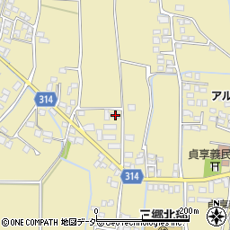 長野県安曇野市三郷明盛3406-2周辺の地図
