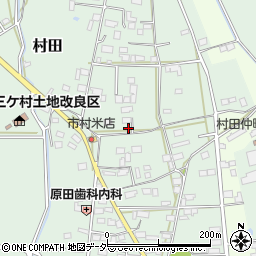 茨城県筑西市村田周辺の地図