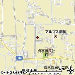長野県安曇野市三郷明盛3338-2周辺の地図