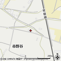 茨城県笠間市市野谷617周辺の地図