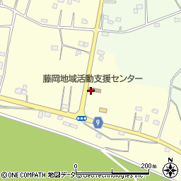 栃木市　藤岡地域活動支援センター周辺の地図