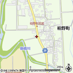 石川県加賀市柏野町チ周辺の地図