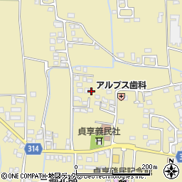 長野県安曇野市三郷明盛3337-8周辺の地図