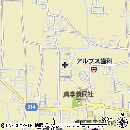 長野県安曇野市三郷明盛3339-3周辺の地図