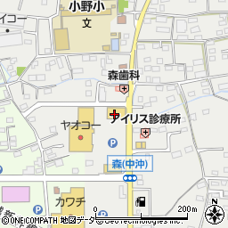 ソフトバンク　フレスポ藤岡周辺の地図