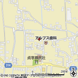 長野県安曇野市三郷明盛3342-1周辺の地図
