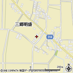 長野県安曇野市三郷明盛4000-1周辺の地図